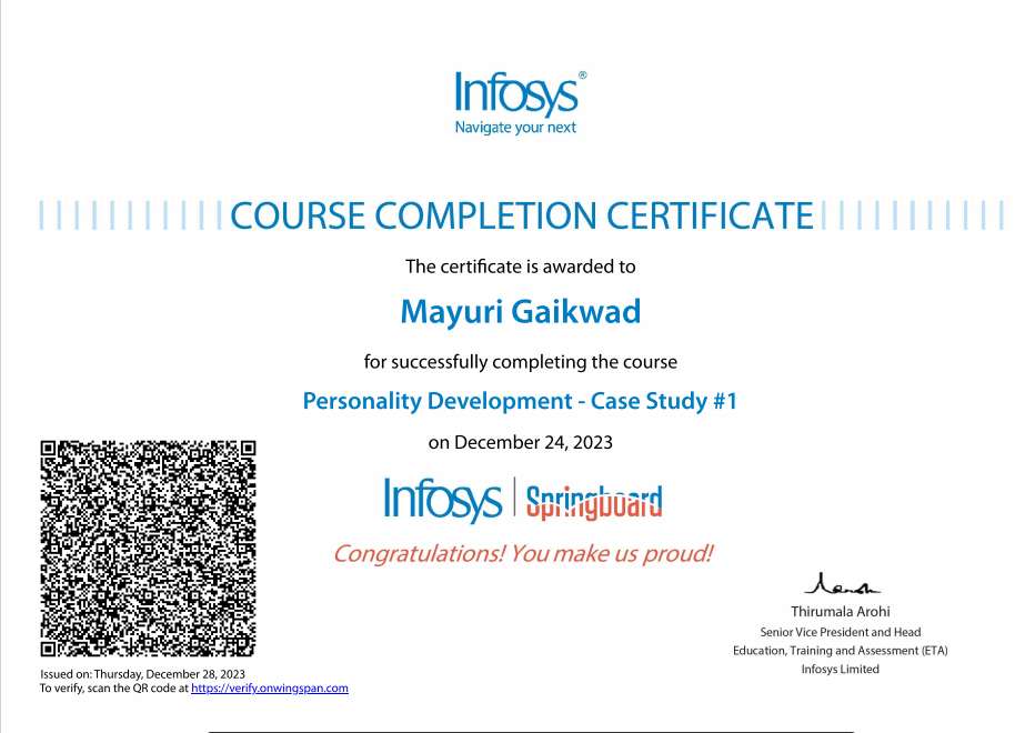 Communication Certificate